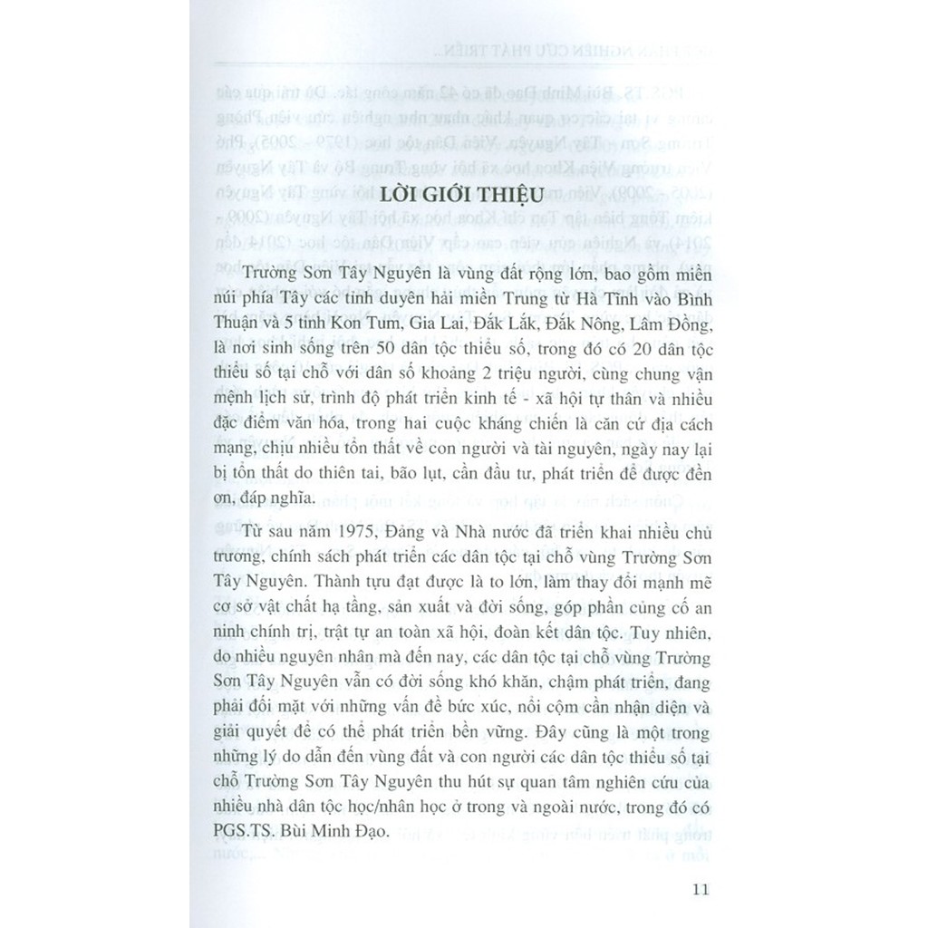 Sách - Góp Phần Nghiên Cứu Phát Triển Bền Vững Các Dân Tộc Thiểu Số Tại Chỗ Vùng Trường Sơn Tây Nguyên