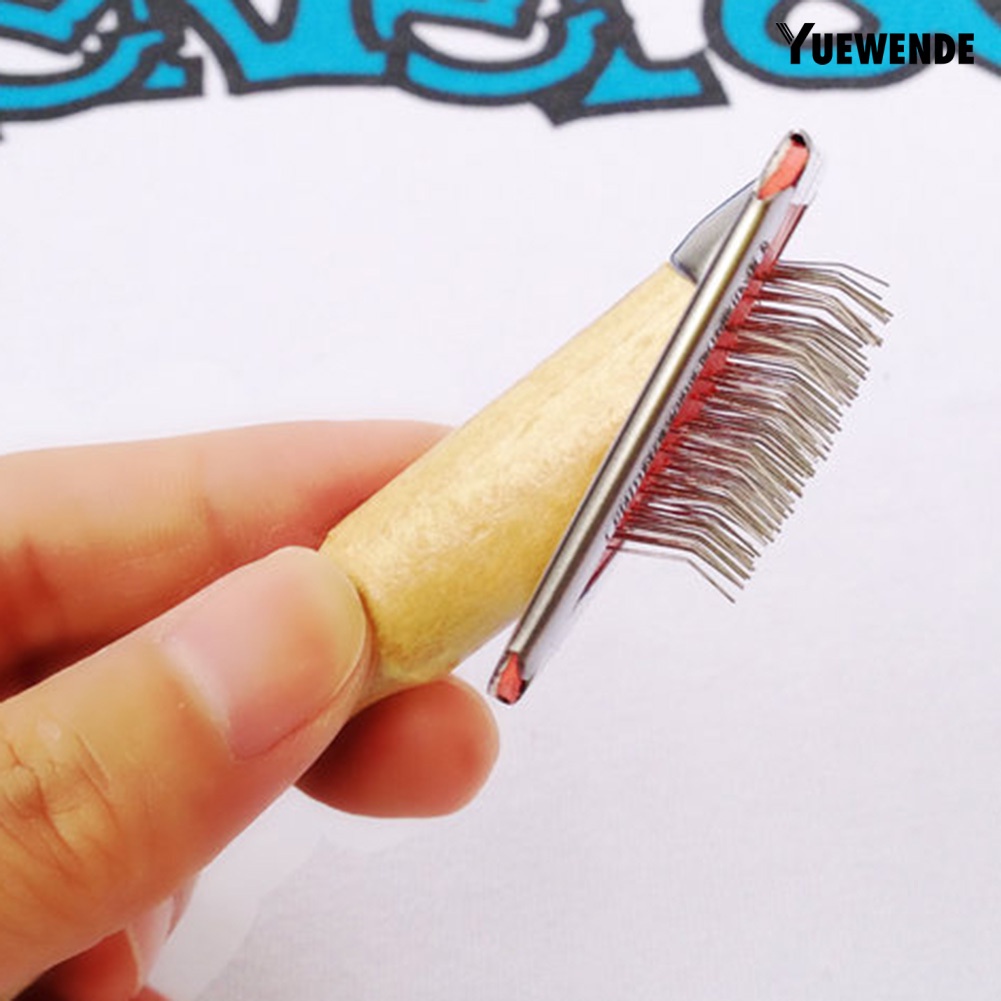 Lược Chải Lông Thú Cưng Cán Gỗ