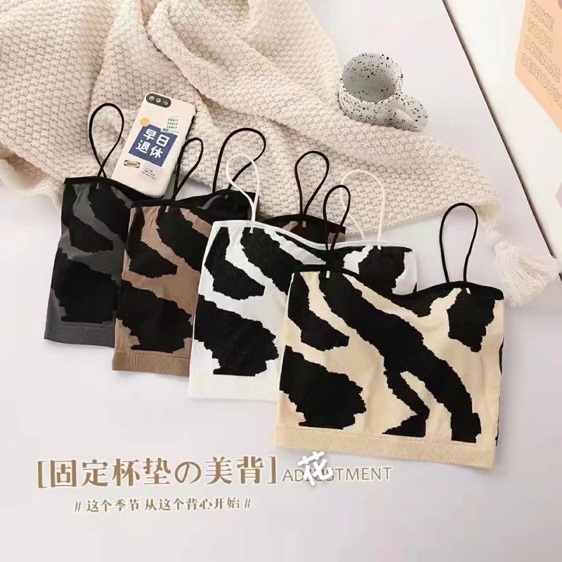 áo 2s 2 dây tăm hoạ tiết vằn beo (061#)