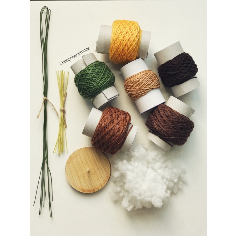 Set nguyên liệu móc len Hoa Hướng Dương 01