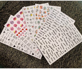 Sticker miếng dán móng tay , nail sticker trang trí