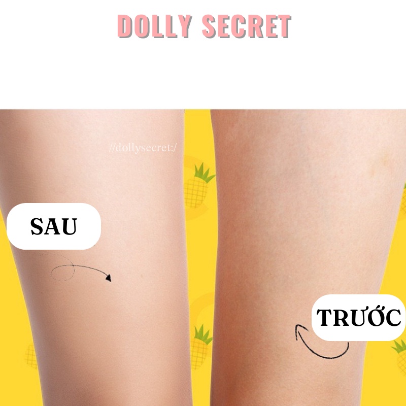 Quần tất dứa siêu dai DOLLY SECRET tàng hình siêu mỏng rách tròn T24