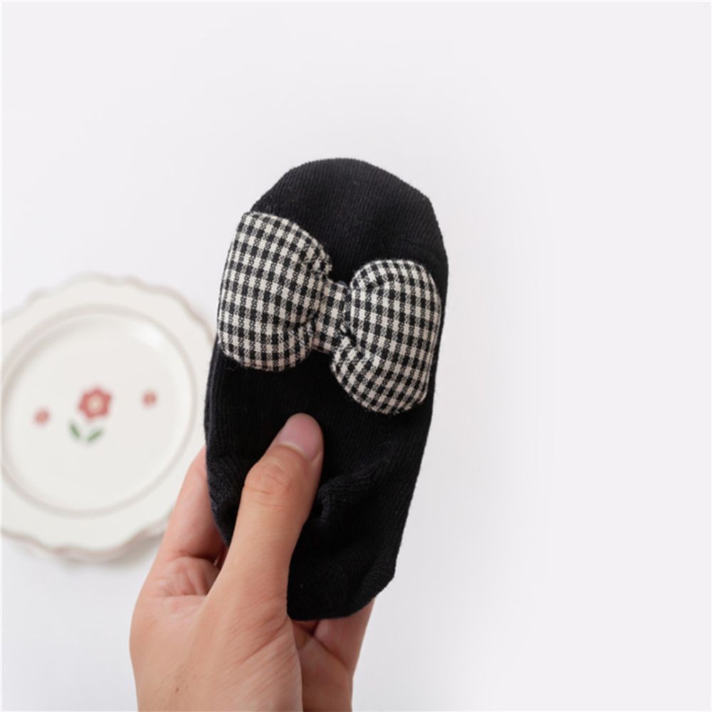 Tất họa tiết nơ sang chảnh cho bé gái chất liệu cotton mềm mại