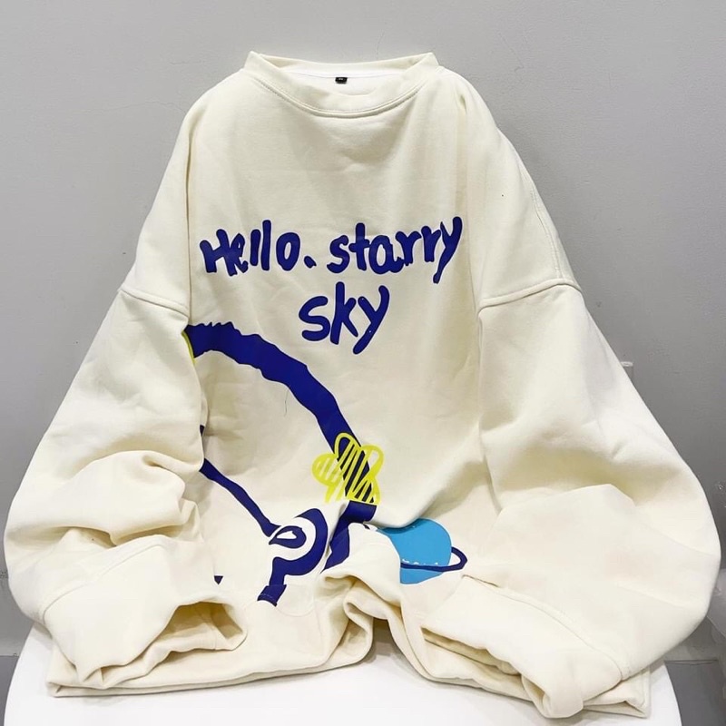 Áo sweater nỉ Hello unisex | BigBuy360 - bigbuy360.vn