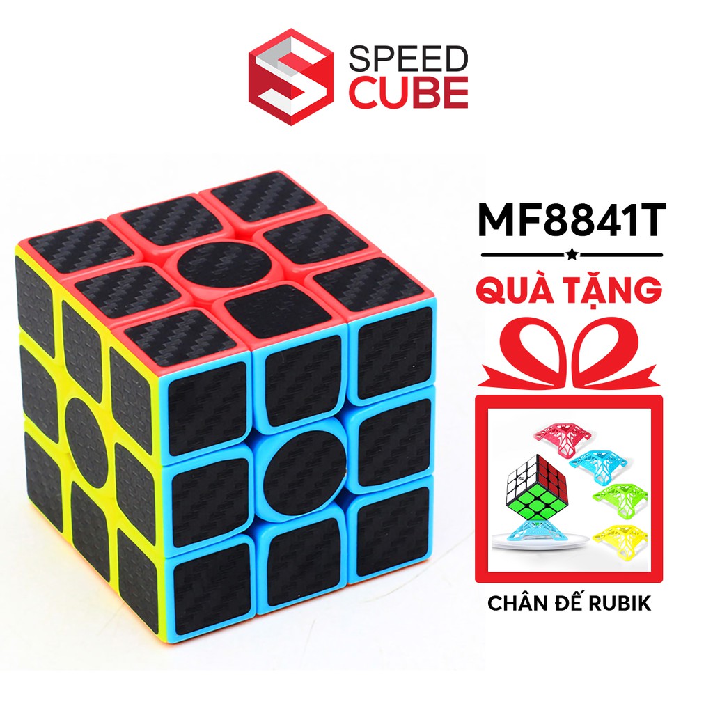 [Mã SKAMLS142 giảm 10% đơn 50K] Rubik 3x3 giá rẻ carbon, Rubik 3 tầng Moyu Meilong 3 WCA Carbon 2021 - Shop Speed Cube