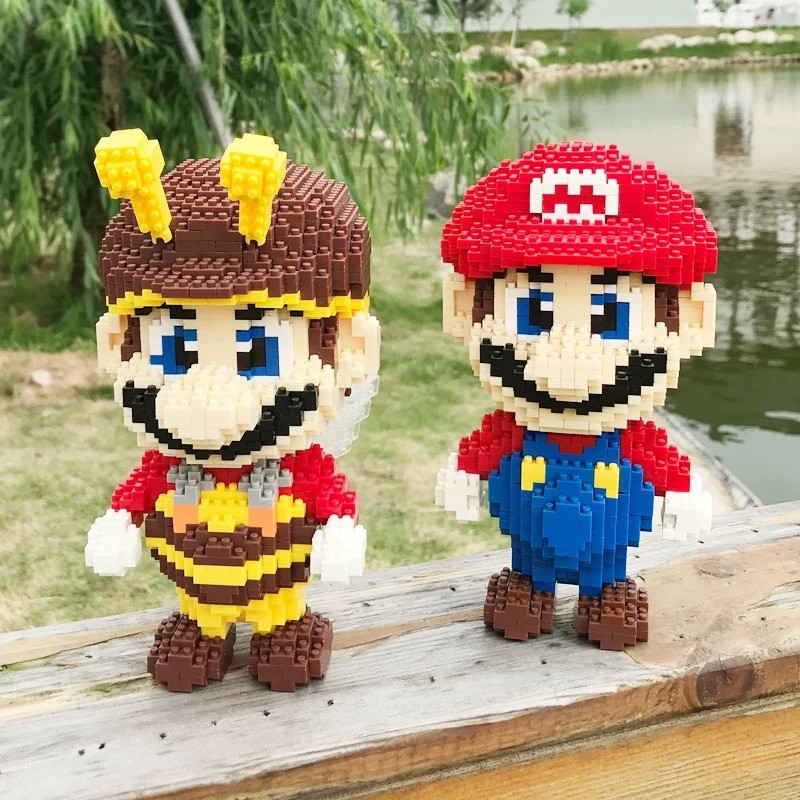 Đồ Chơi Xếp Hình Super Mario - Shangji Nanoblock Size 20cm