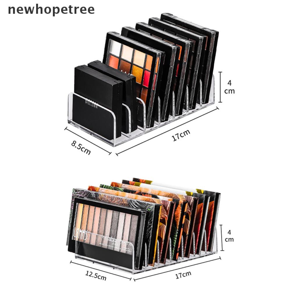 (Hàng Mới Về) Hộp Nhựa Trong Suốt 7 Ngăn Đựng Phấn Mắt Tiện Dụng