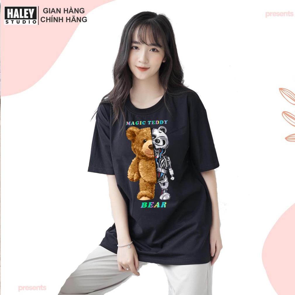 BBCUTE Áo Thun Magic Teddy Bear Unisex Form Rộng Nam Nữ phong cách Hàn Quốc TN322 BBCUTE BBCUTE