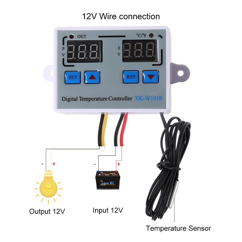 Bộ Điều Khiển Nhiệt Độ Đèn LED Kỹ Thuật Số 110V 220V AC Cho Lồng Ấp