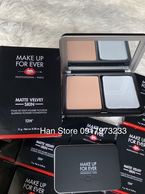 [Chính hãng] Phấn Nền Nén Make Up For Ever Matte Velvet Skin Blurring Compact Powder Foundation 12H 11g | BigBuy360 - bigbuy360.vn