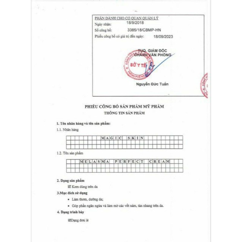 KEM NGỪA NÁM MAGIC SKIN 50GR