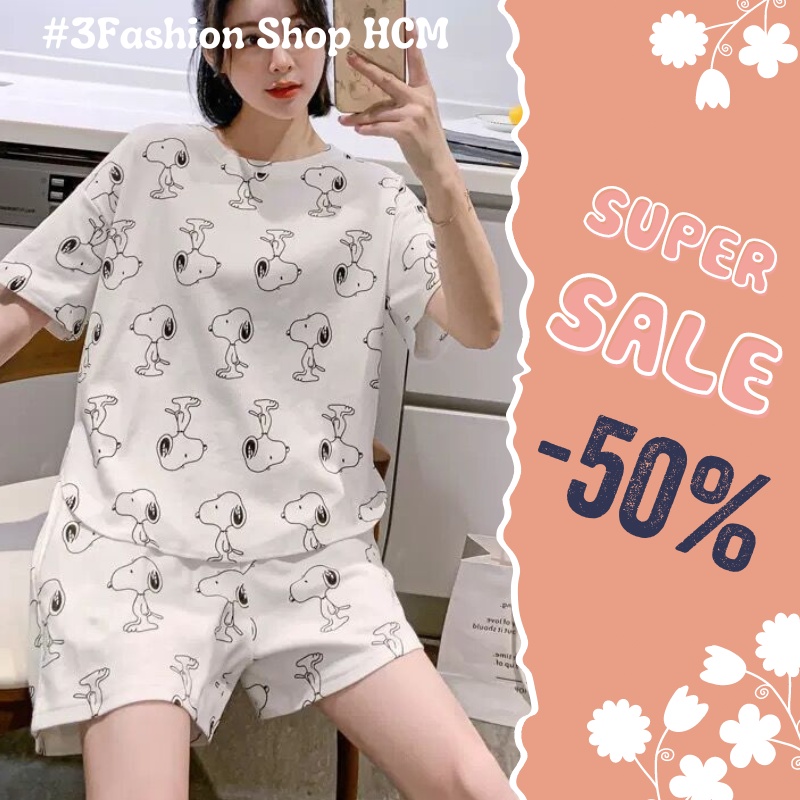 Đồ Bộ Nữ Mặc Nhà Vải Tự Nhiên Đẹp Không Nhăn Mềm Mịn Mát Họa Tiết Dễ Thương - N05