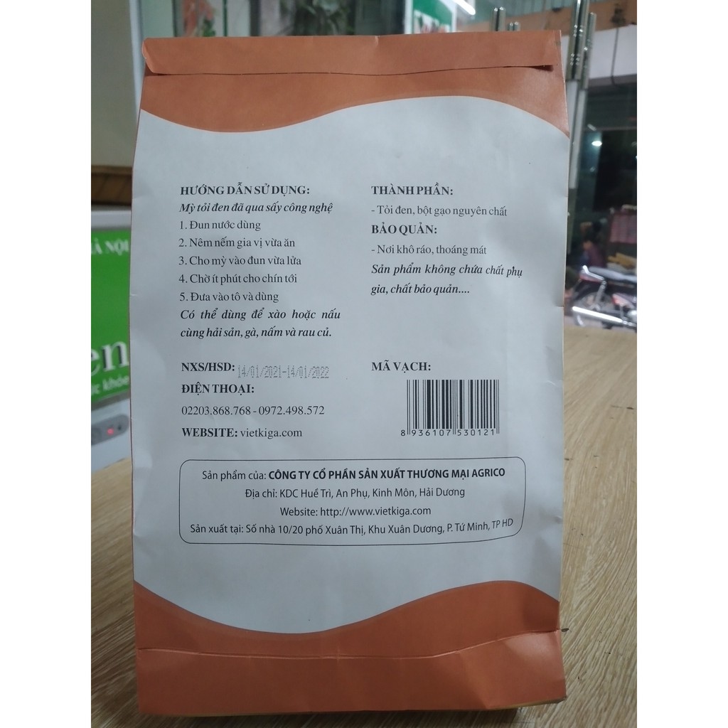 MÌ TỎI ĐEN VIETKIGA 250G