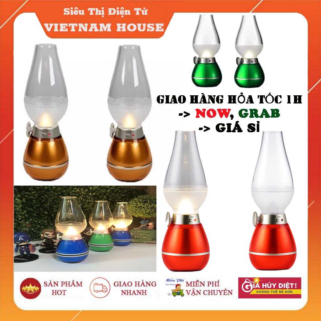 🔴HOT 2022 || Bộ 2 Cây Đèn Dầu Cảm Ứng Điện Tử LED Thổi Tắt - Đèn Thờ Cảm Ứng, Đèn Bàn Thờ Sạc Điện, Đèn Thờ Không Dầu.