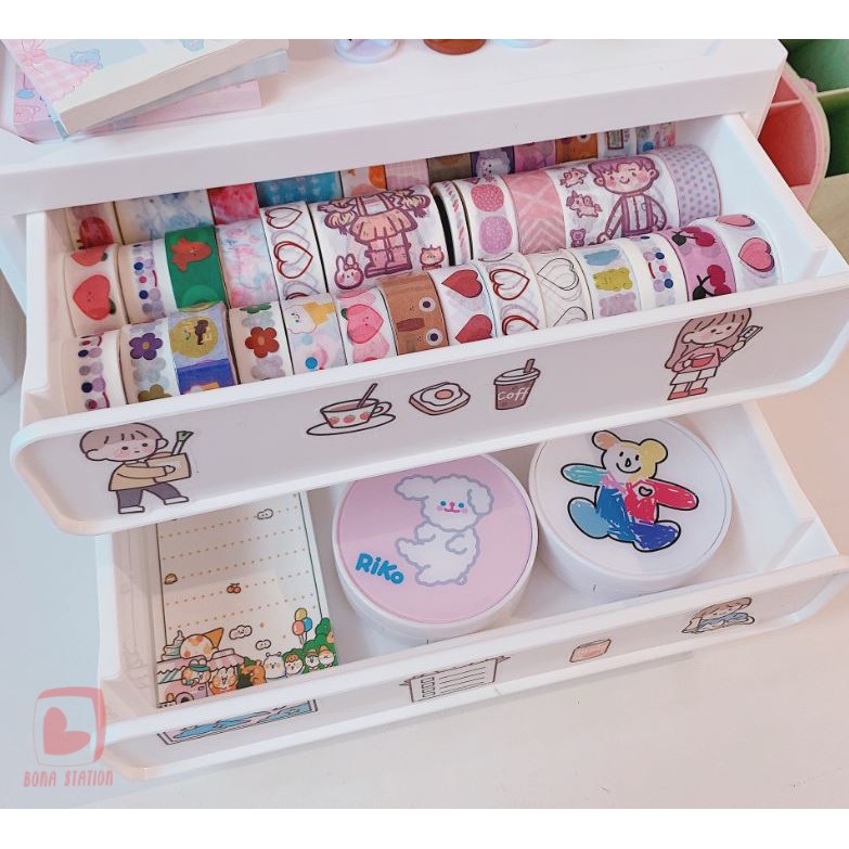 Tủ nhựa ngăn kéo đựng đồ để bàn Multifunction storage box | BCT003