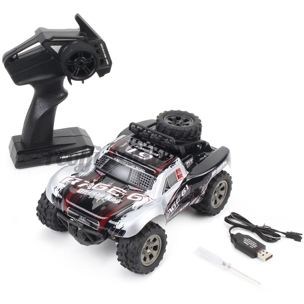 Xe tải Monster Truck điều khiển từ xa tốc độ cao 1:18 kèm phụ kiện flycam