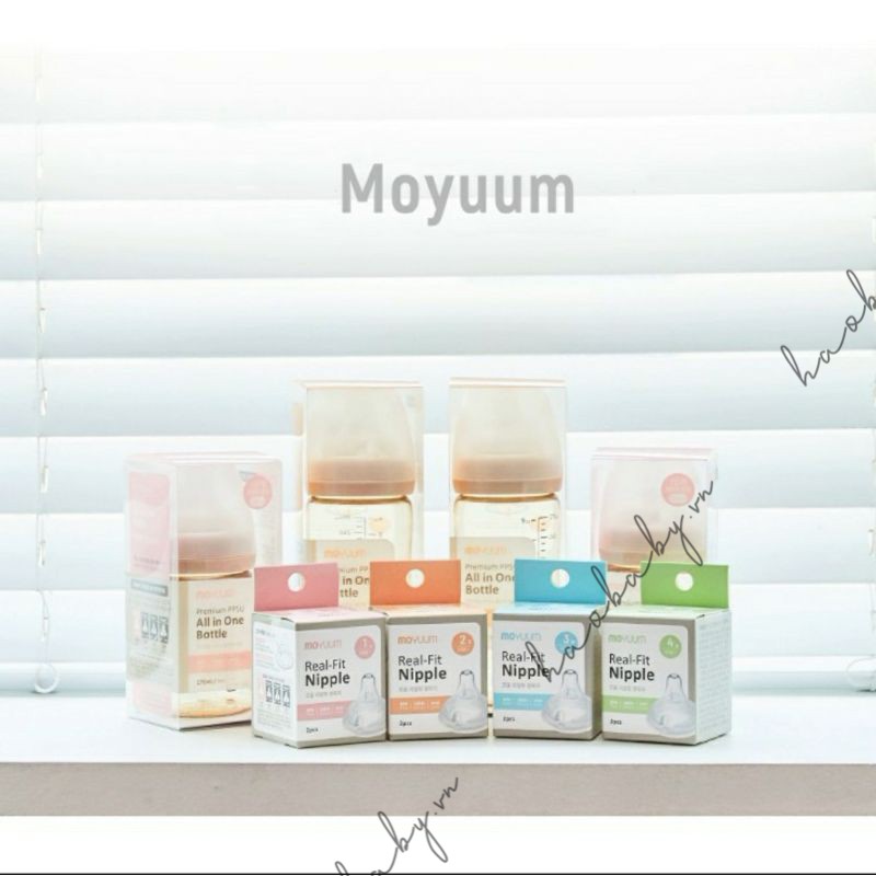 Bình sữa Moyuum Hàn Quốc cao cấp 170ml &amp; 270ml