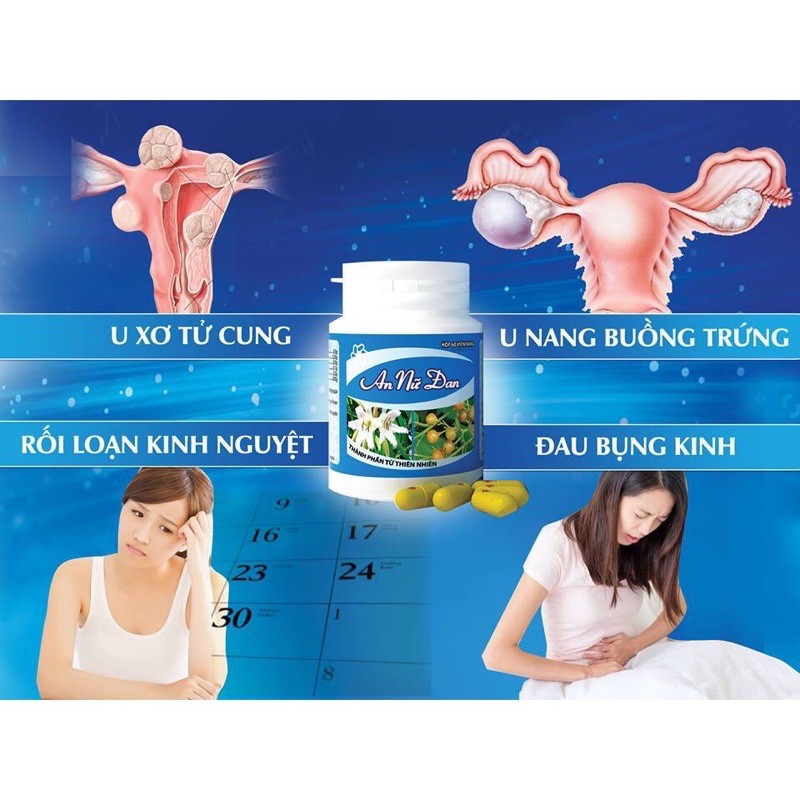 ✅[CHÍNH HÃNG] TPCN An Nữ Đan 60 viên - hỗ trợ u xơ tử cung, u nang buồng trứng