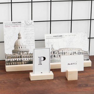 Set 10 Đế Gỗ Dùng Giữ Tấm Card/Ảnh Trang Trí Tiệc Cưới