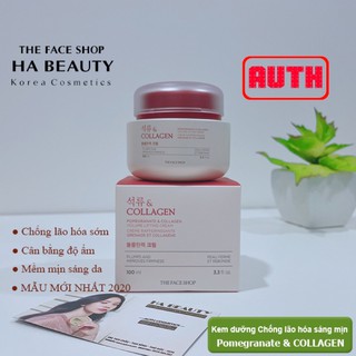 Kem chống lão hoá Pomegranate And Collagen Volume Lifting Cream The Face Shop