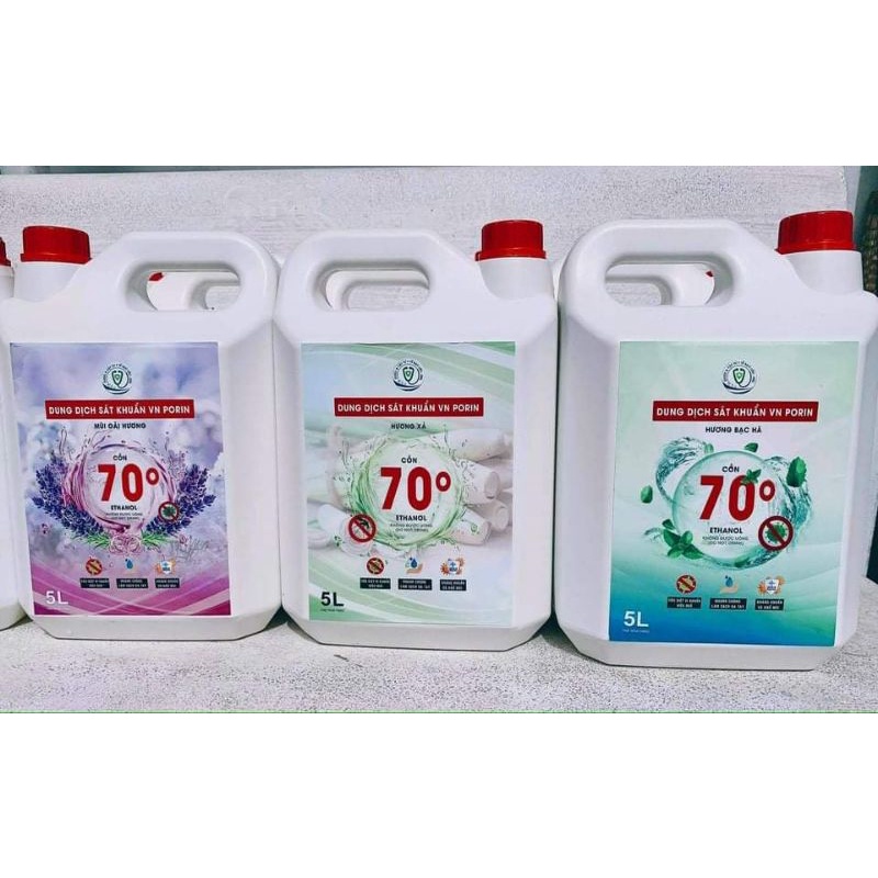 (GIAO HCM_3H) Cồn Y Tế 70 VNPORIN 5L BẠC HÀ | WebRaoVat - webraovat.net.vn