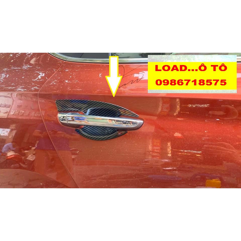 Ốp Tay Hõm Cửa Xe Huyndai Accent 2022-2018 Vân carbon Cao Cấp