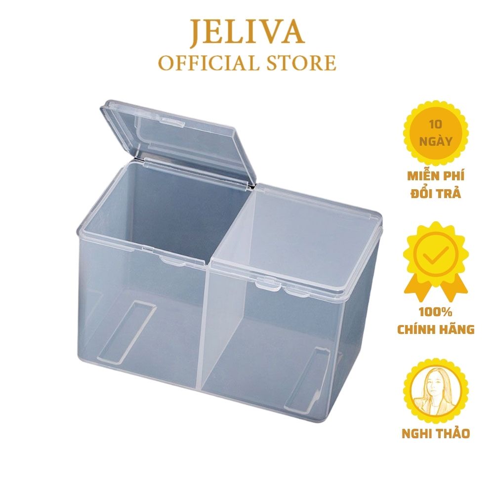 Hộp đựng giấy lau gel 2 ngăn JELIVA