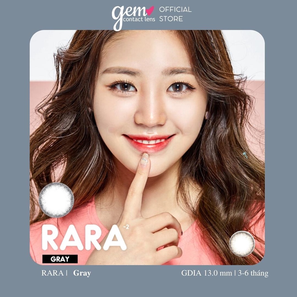 Áp Tròng Tự Nhiên RARA GRAY - OLENS Korea HSD 3-6 Tháng Ẩm Cao Phù Hợp Mắt Nhạy Cảm