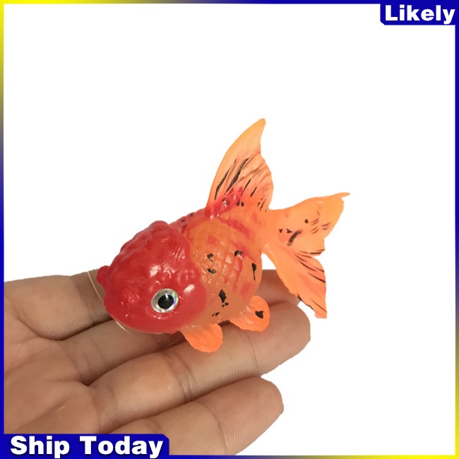 Mô hình cá vàng bằng silicone trang trí bể cá
