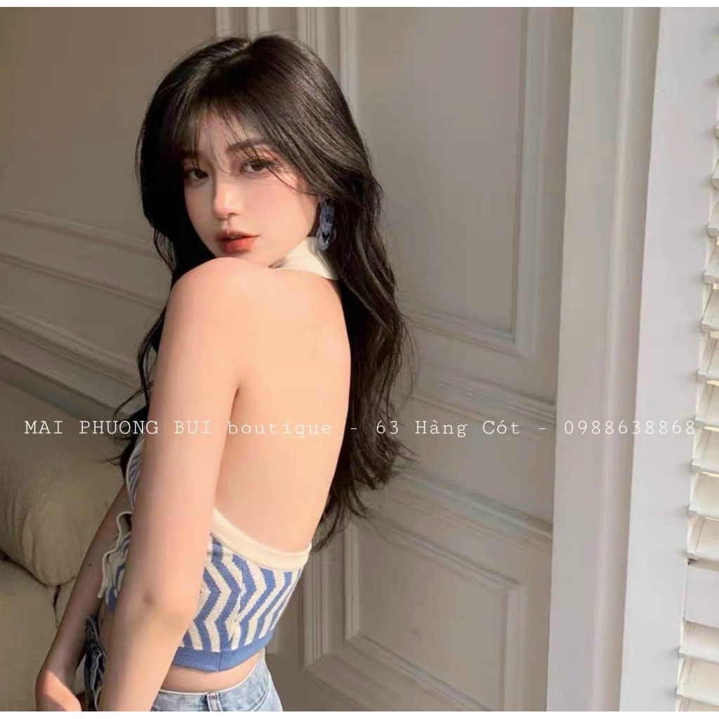 Áo yếm kẻ montoghi QC siêu hot hitt