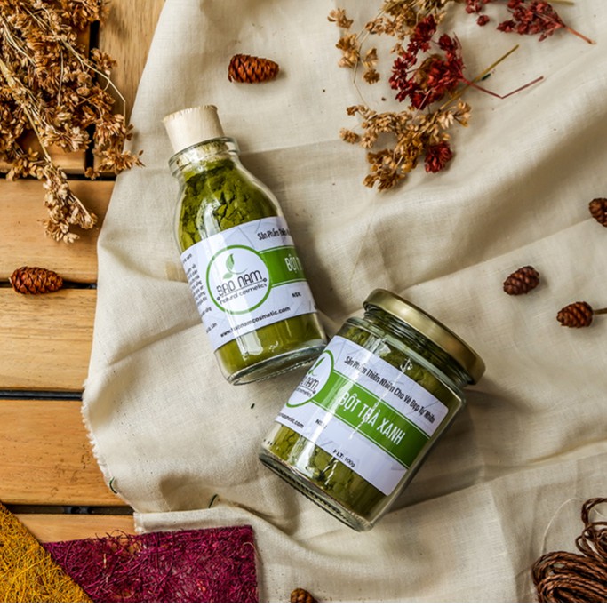 Bột trà xanh làm bánh nguyên chất Bảo Lộc 100g - Bảo Nam