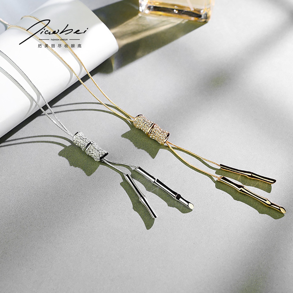 Dây Chuyền Hợp Kim Phối Tua Rua Thời Trang Cho Nữ