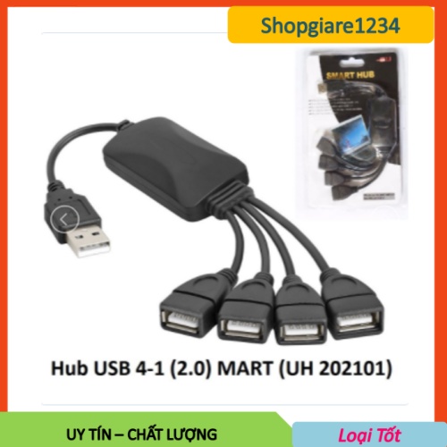 Hub USB 2.0 chia 4 cổng Usb MART UH 202101