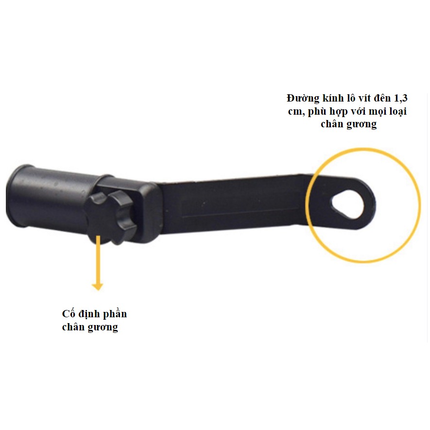 Giá Đỡ Điện Thoại Trên Xe Máy 4 Góc 2 gọng