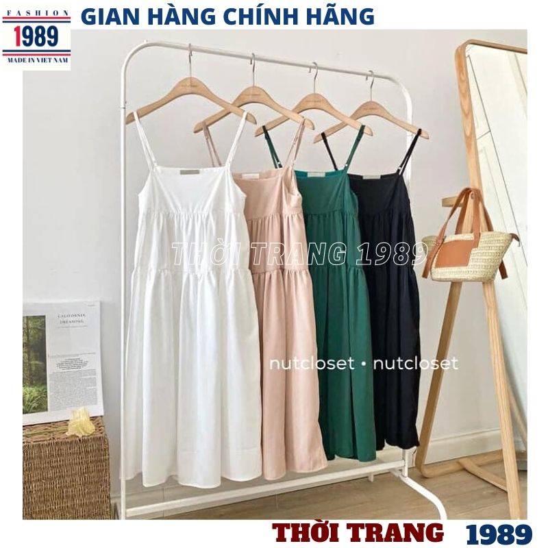 Đầm babydoll 2 dây xòe tầng V10 kiểu dáng hàn quốc tiểu thư bánh bèo dễ thương ,váy công chúa ulzzang chữ a -PHƯƠNG 1989 | WebRaoVat - webraovat.net.vn