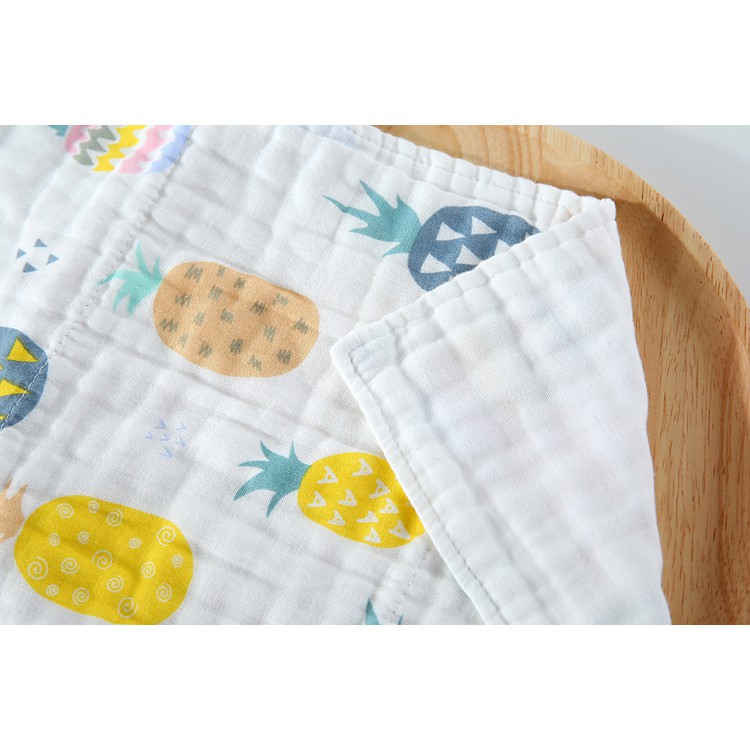 Khăn tắm cotton 6 lớp mềm mại cho bé 25x50cm