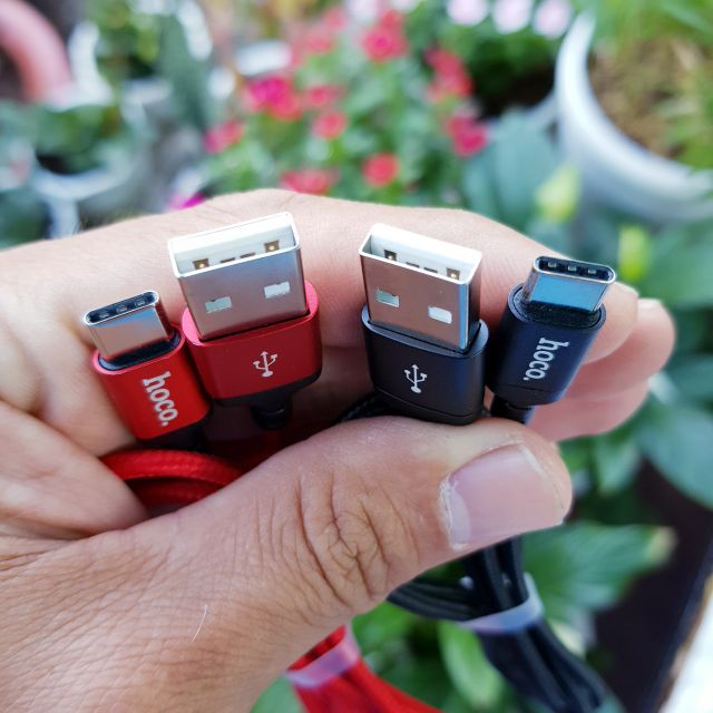 Cáp sạc hoco dây dù dài 1m Micro USB/Type-C/