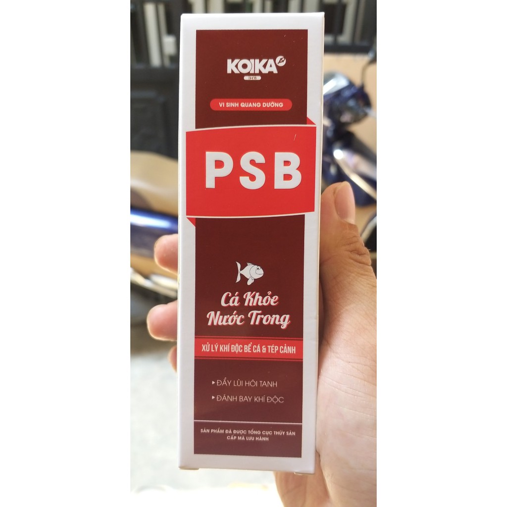 KOIKA-PSB VI SINH QUANG DƯỠNG XỬ LÝ KHÍ ĐỘC BỂ CÁ VÀ TÉP CẢNH, CHAI 105ML