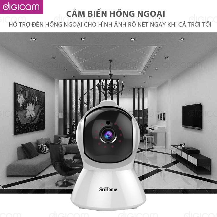 Camera Srihome SH025 - 2.0mp FHD 1080P - Đàm thoại 2 chiều | BigBuy360 - bigbuy360.vn