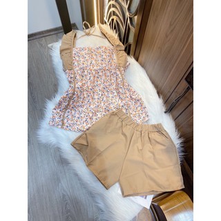 set bộ đùi hoa nhí pha tay bèo