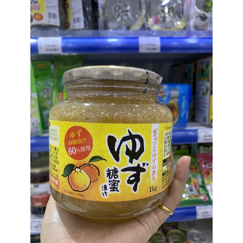 Mứt chanh ngâm mật ong Yuzu 1kg nội địa Nhật Bản