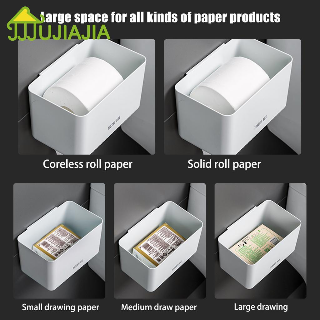 Hộp đựng khăn giấy JUJIAJIA chống nước gắn tường không cần đục lỗ clc