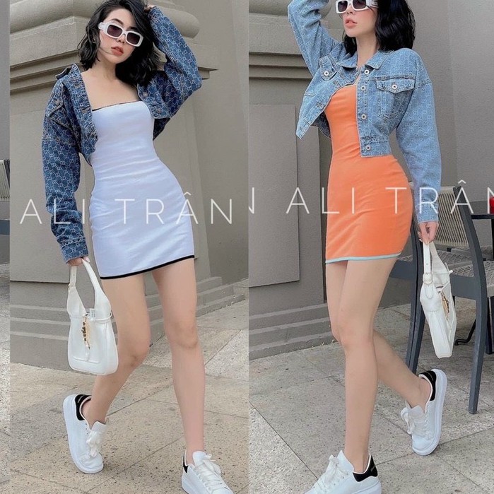 Đầm body sexy đẹp Siêu Xinh sọc xoắn cổ | BigBuy360 - bigbuy360.vn