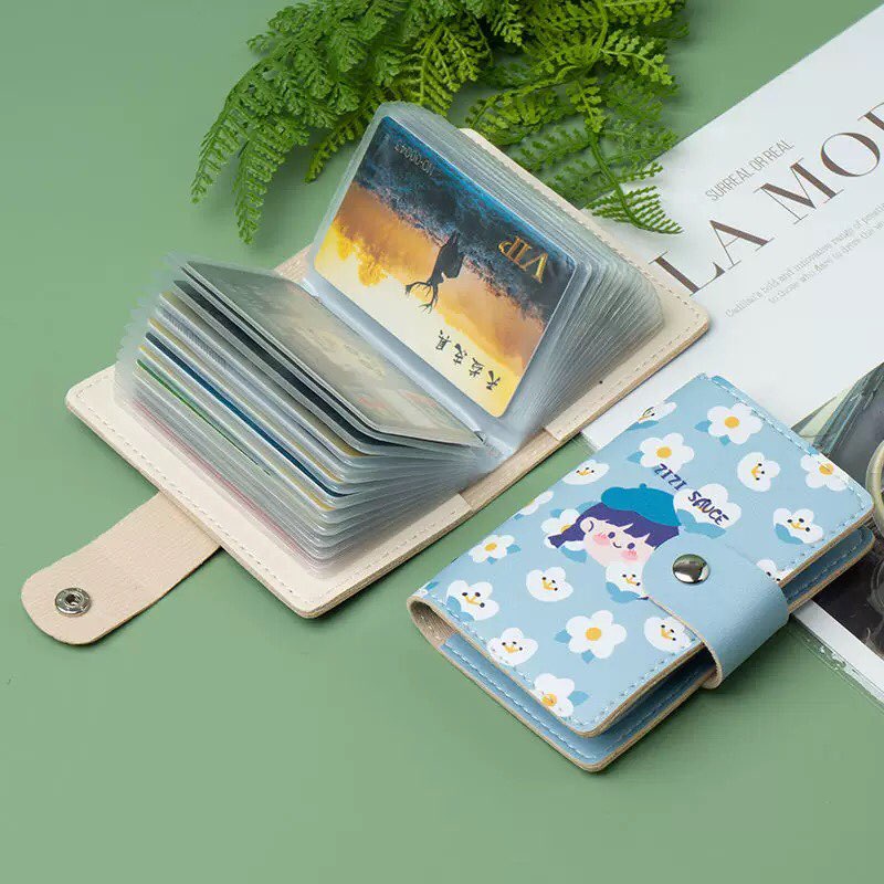 Ví nữ đựng thẻ mini cute nhiều ngăn dễ thương 24 ngăn bỏ túi nhỏ gọn giá rẻ thời trang Hàn Quốc cao cấp đẹp LUKADO VN43