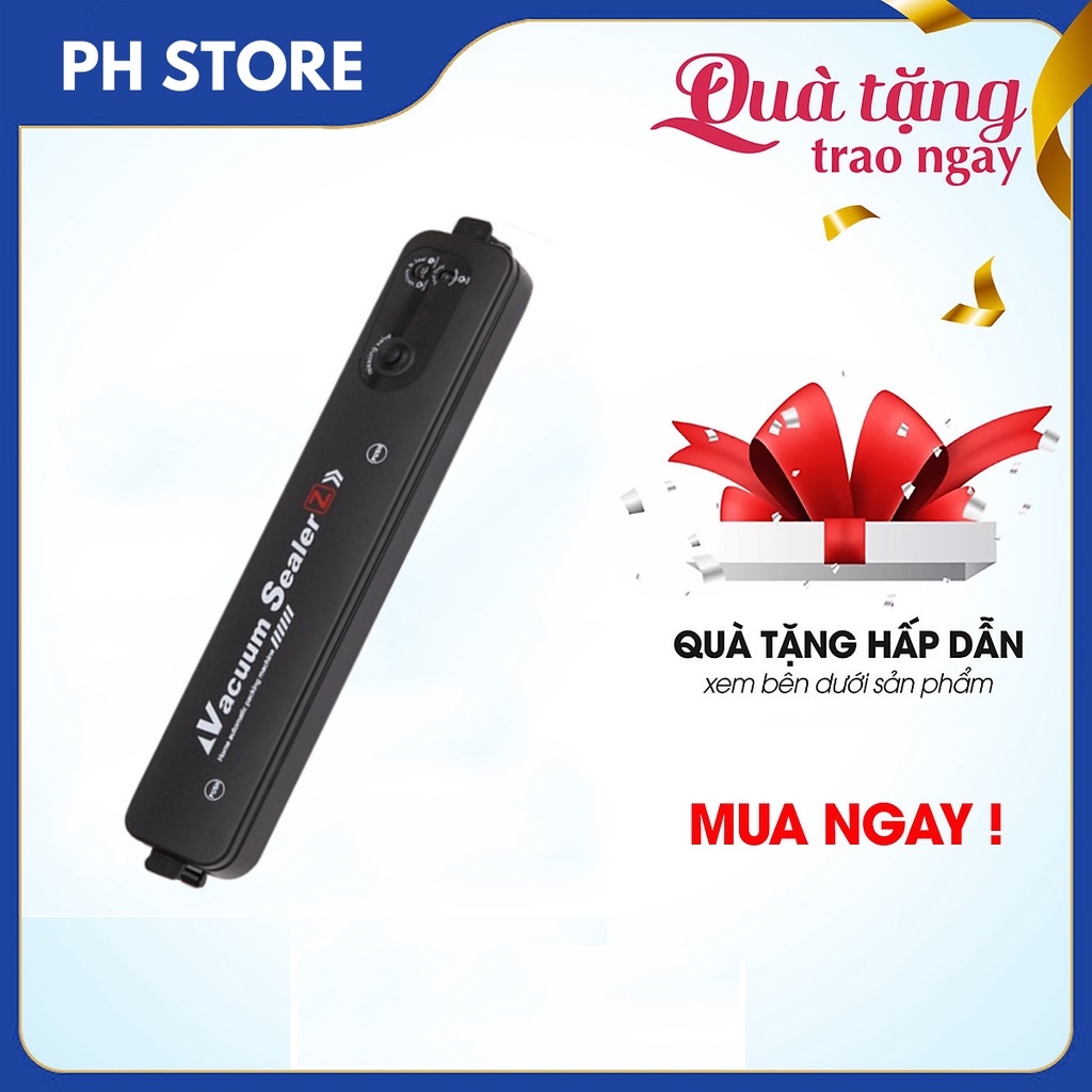 [Tặng kèm 10 túi] Máy hút chân không mini, túi đựng thực phẩm ,gọn nhẹ, dễ sử dụng, công suất 160W, lực hút mạnh