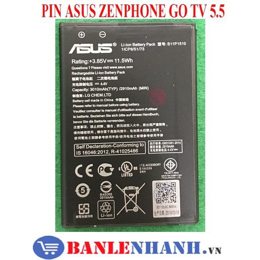 PIN ASUS ZENPHONE GO TV 5.5 [PIN NEW 100%, ZIN ]