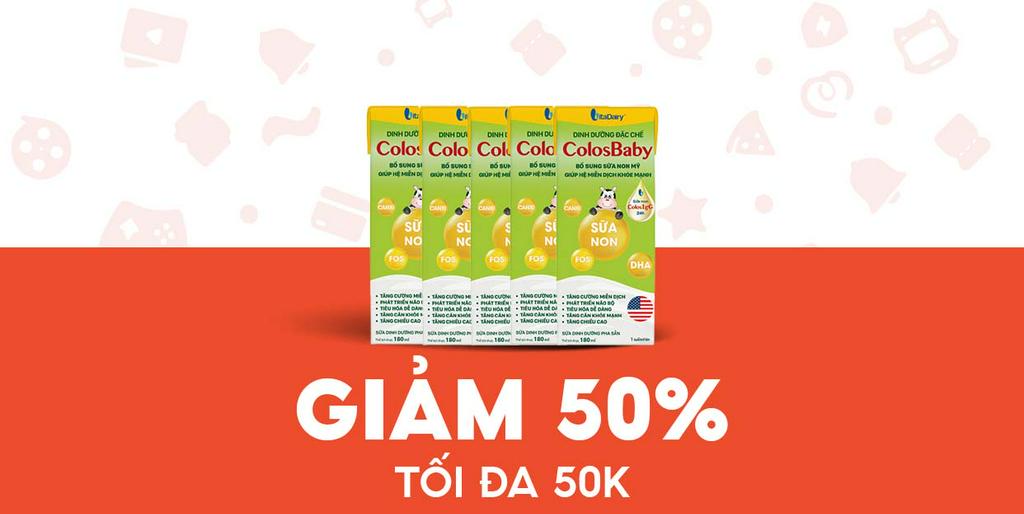 - HANZO MART - Giảm 50K Sữa bột pha sẵn Colosbaby 48 hộp x180ml