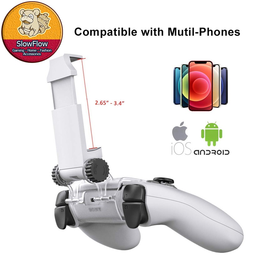 Gá Kẹp Điện Thoại Cho Tay Cầm DUALSENSE PS5 Controller, Nhựa ABS Nhẹ, Chắc Chắn, Bền Bỉ DOBE TP5-0527B | BigBuy360 - bigbuy360.vn