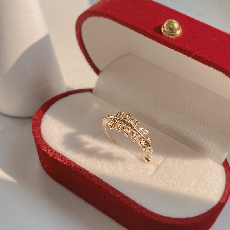 Nhẫn Hai Lớp Đính Đá Zircon Phong Cách Hàn Quốc Cá Tính Dành Cho Nữ