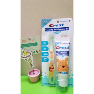 Set Bàn Chải Và Kem Đánh Răng Crest Cho Bé (0-3 Tuổi)